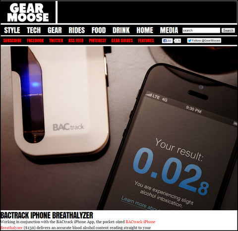 BACtrack Mobile Featured in Gear Moose